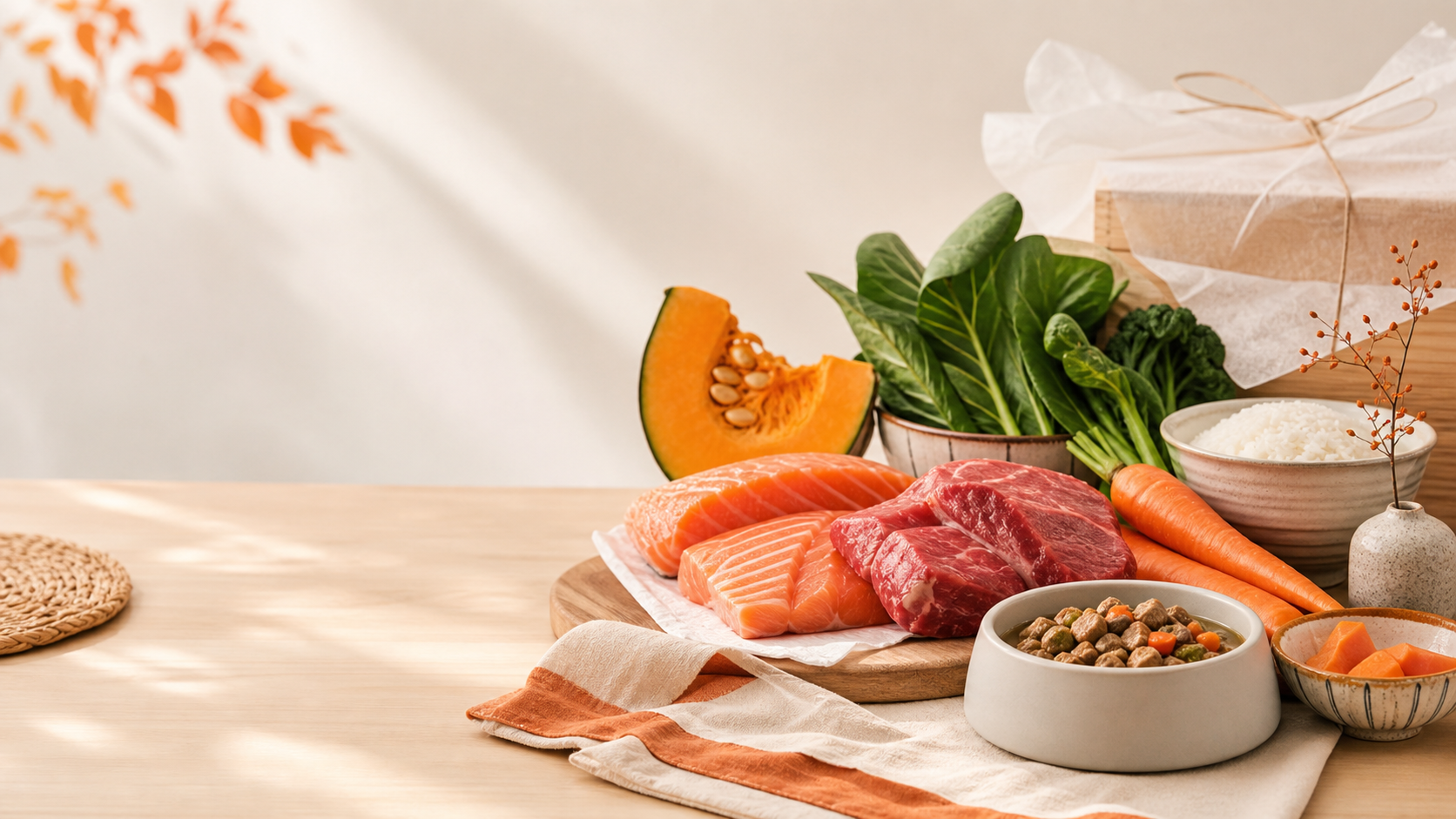 Fresh Japanese ingredients for PetChoice dog food